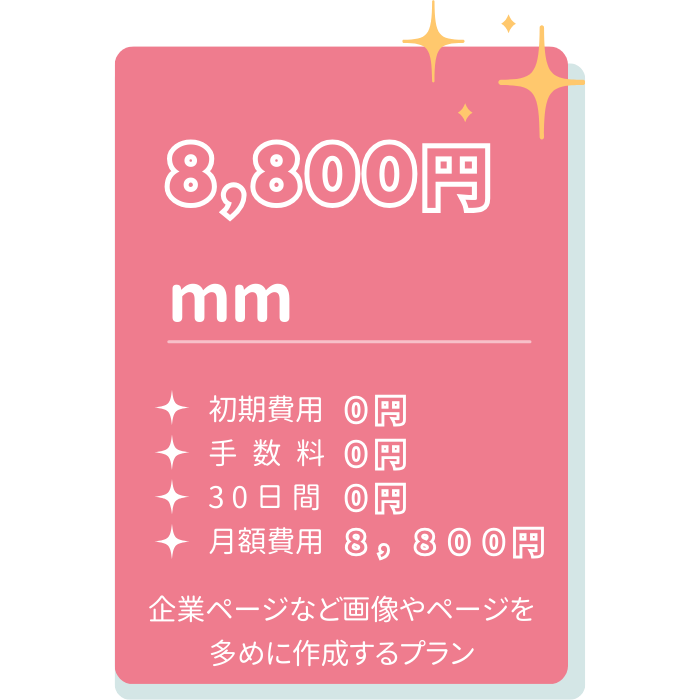 料金プラン mm 8,800円